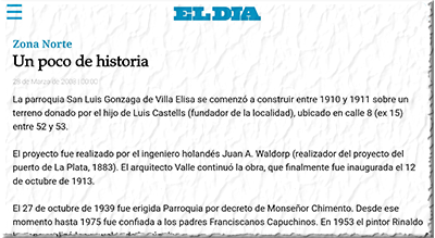 Historia Parroquial